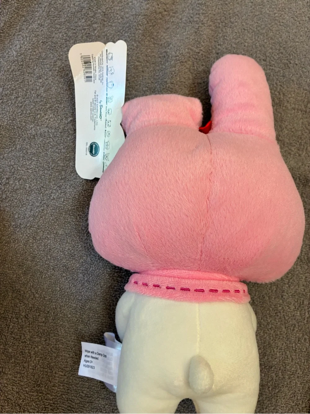 Hello Kitty My Melody Pink & White Plush with Red Heart